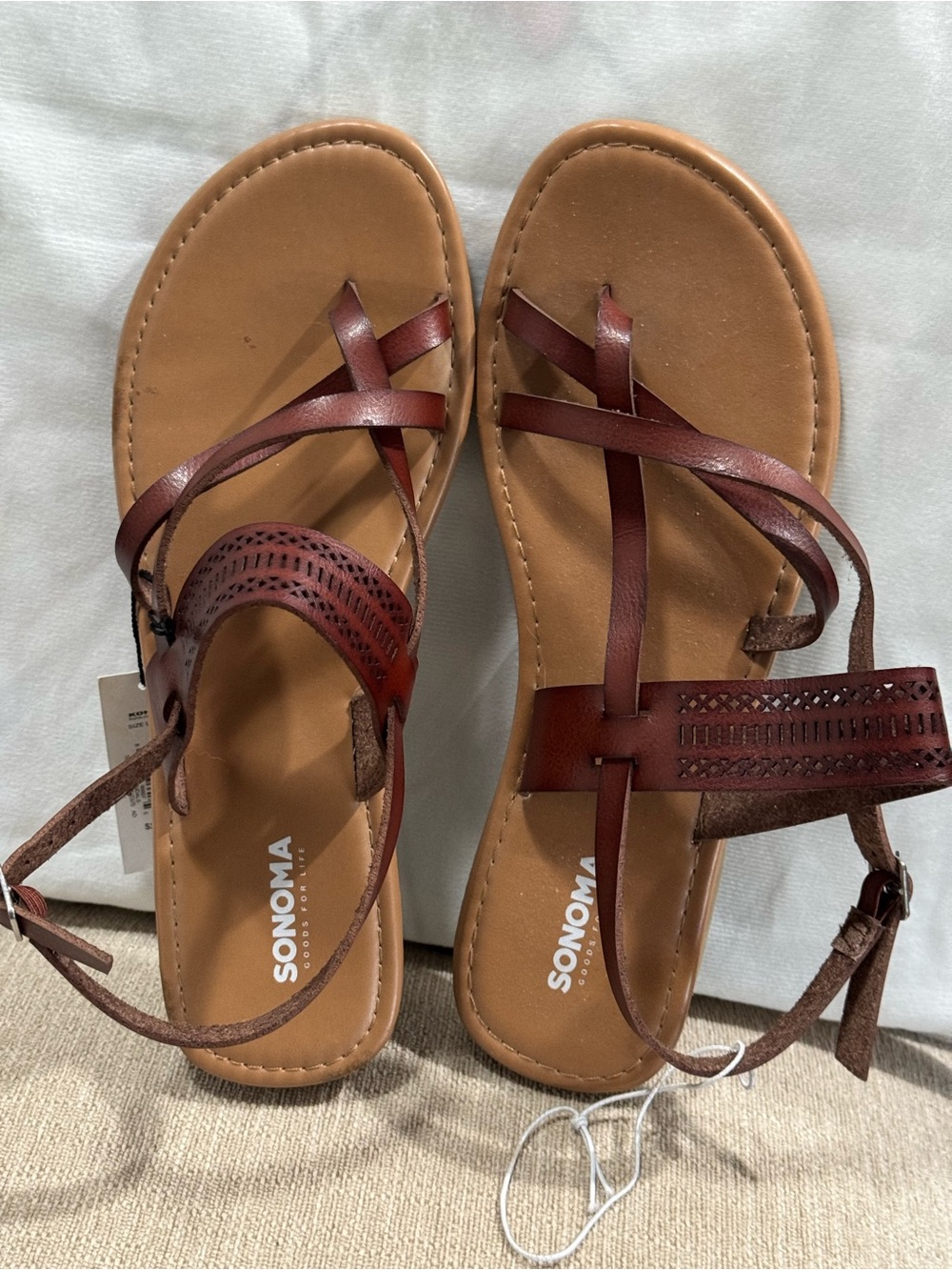 SONOMA Brown Women's Sandals size 9/10 MRSP $25 NWT